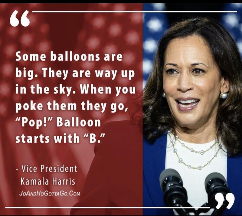 Kamala on Balloons